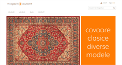 Desktop Screenshot of magazin-covoare.ro